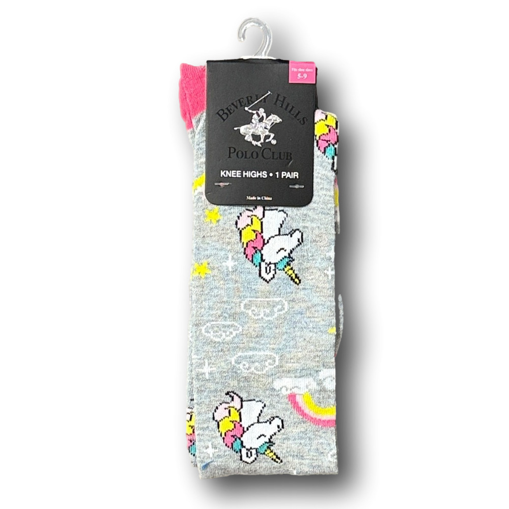 3/$15 Unicorns & Rainbows Funny Novelty Knee High Socks - NWT